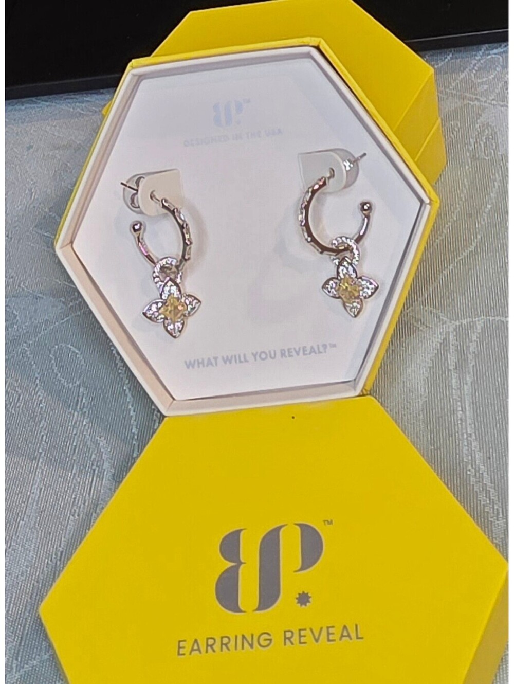 Earring Reveal Ultra Rare Unicorn Lemon Cubic Zirconia Charm